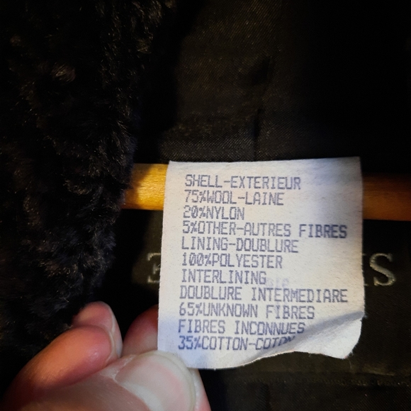 Vintage black wool coat - Picture 11 of 15